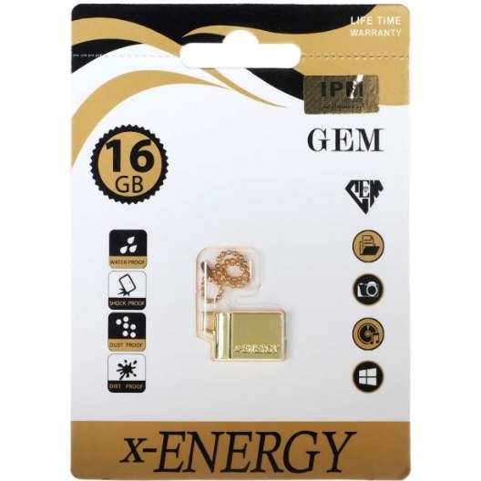 x-Energy USB2.0 Gold Flash Memory 16GB
