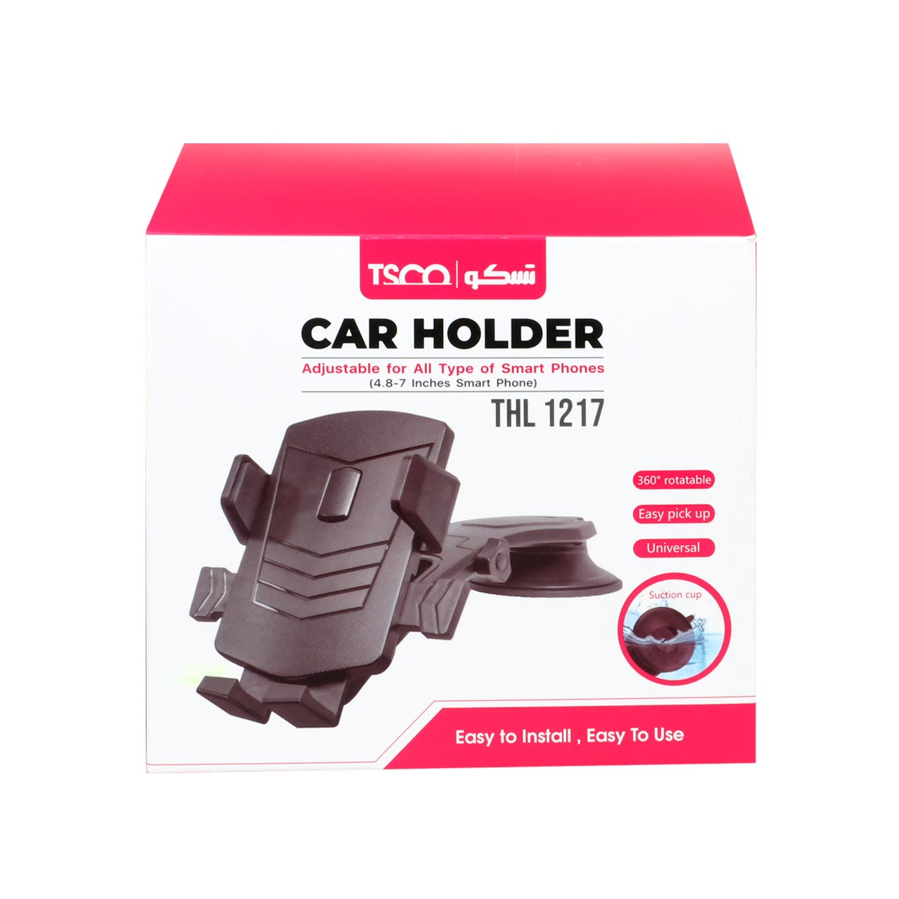 هولدر گوشی موبایل پایه دار تسکو مدل THL 1217 - مشکی