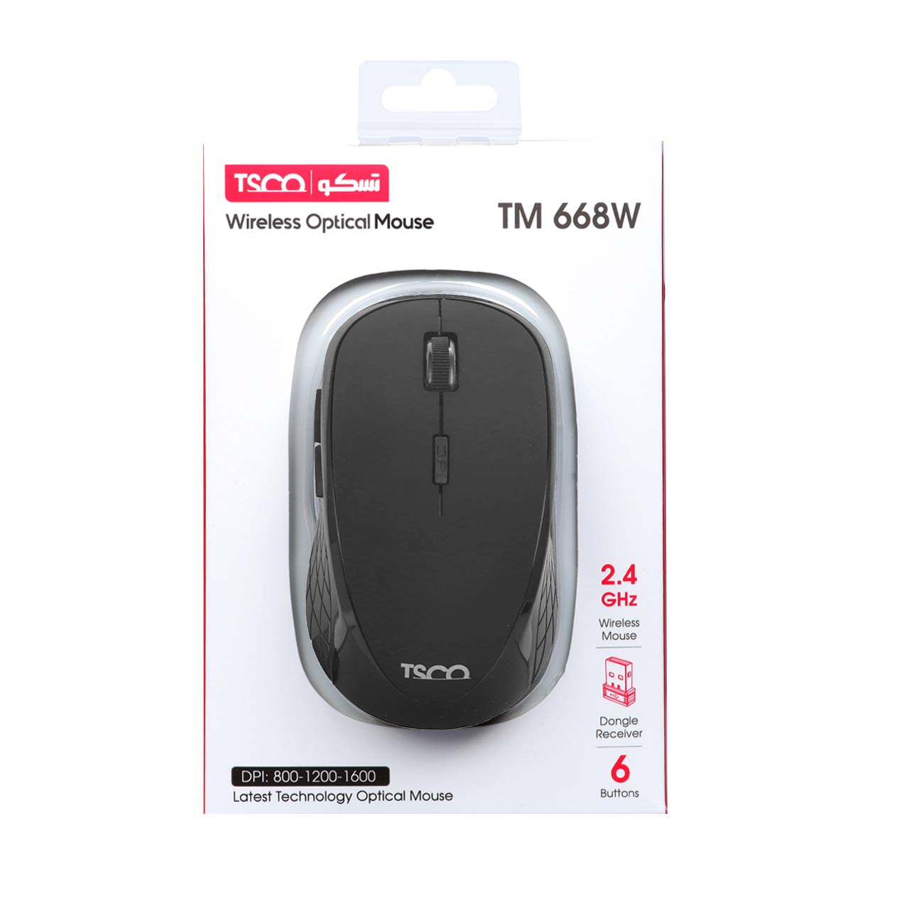 ماوس بی سیم تسکو TM 668W- مشکی