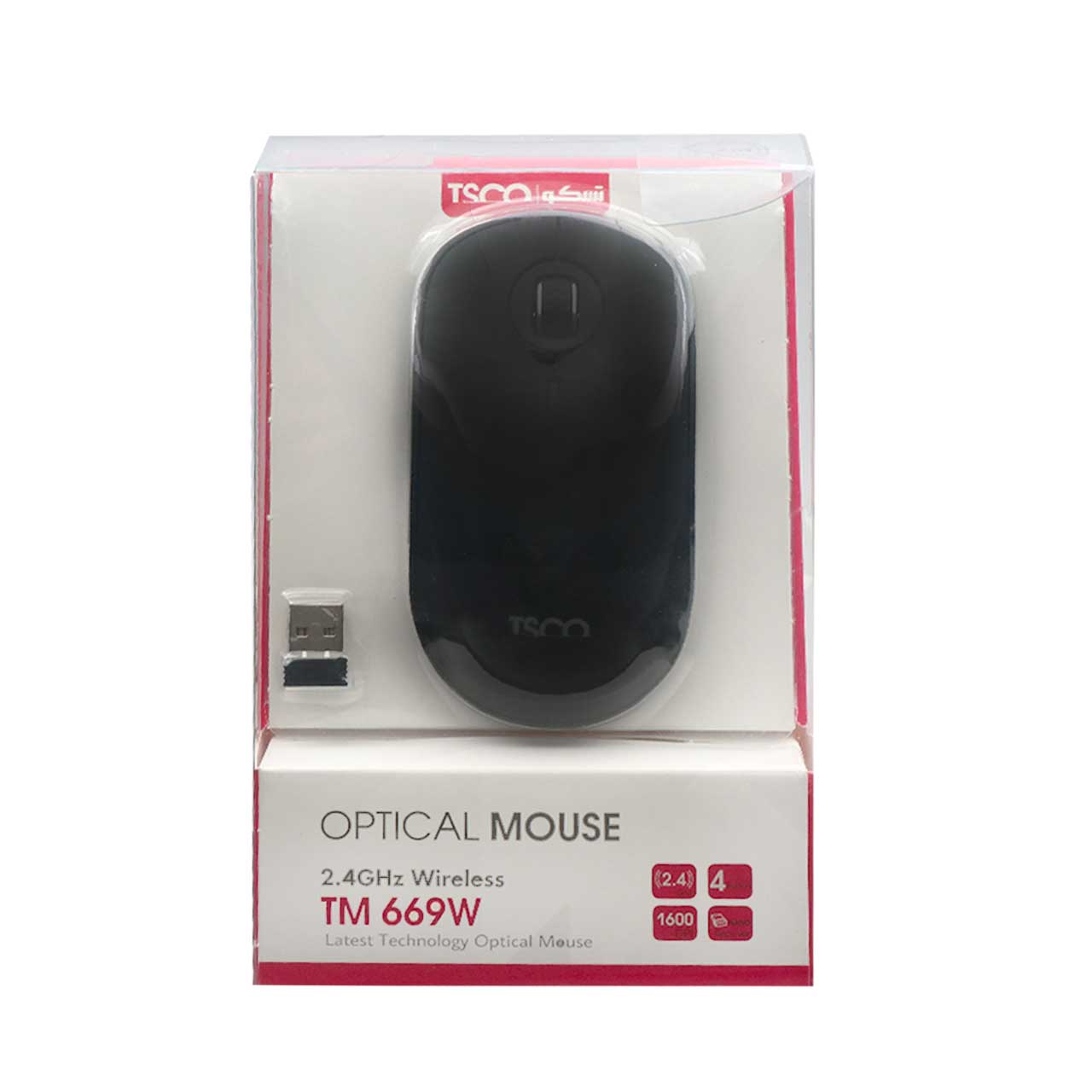 ماوس بی سیم تسکو TM 669W- مشکی