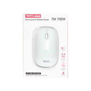 ماوس بی سیم تسکو TM 700W - سفید