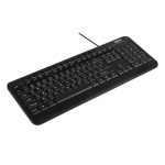 کیبورد با سیم تسکو مدل TK 8011 - مشکی به همراه 12 کلید مولتی مدیا