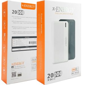 پاوربانک ایکس انرژی مدل X-94 ظرفیت 20000 میلی آمپر ساعت