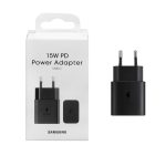 شارژر دیواری PD و فست تک پورت SAMSUNG Type-C مدل A14 15W - مشکی - درجه یک