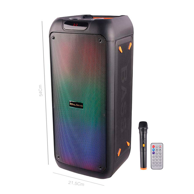 اسپیکر چمدانی بلوتوثی رم و فلش خور RS-D31 + میکروفون و ریموت کنترل