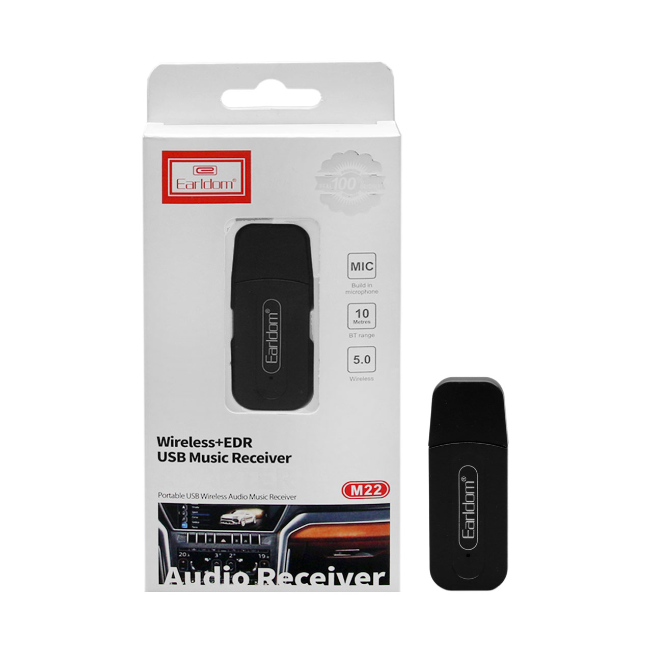 Earldom bluetooth dongle model ET-M22 black