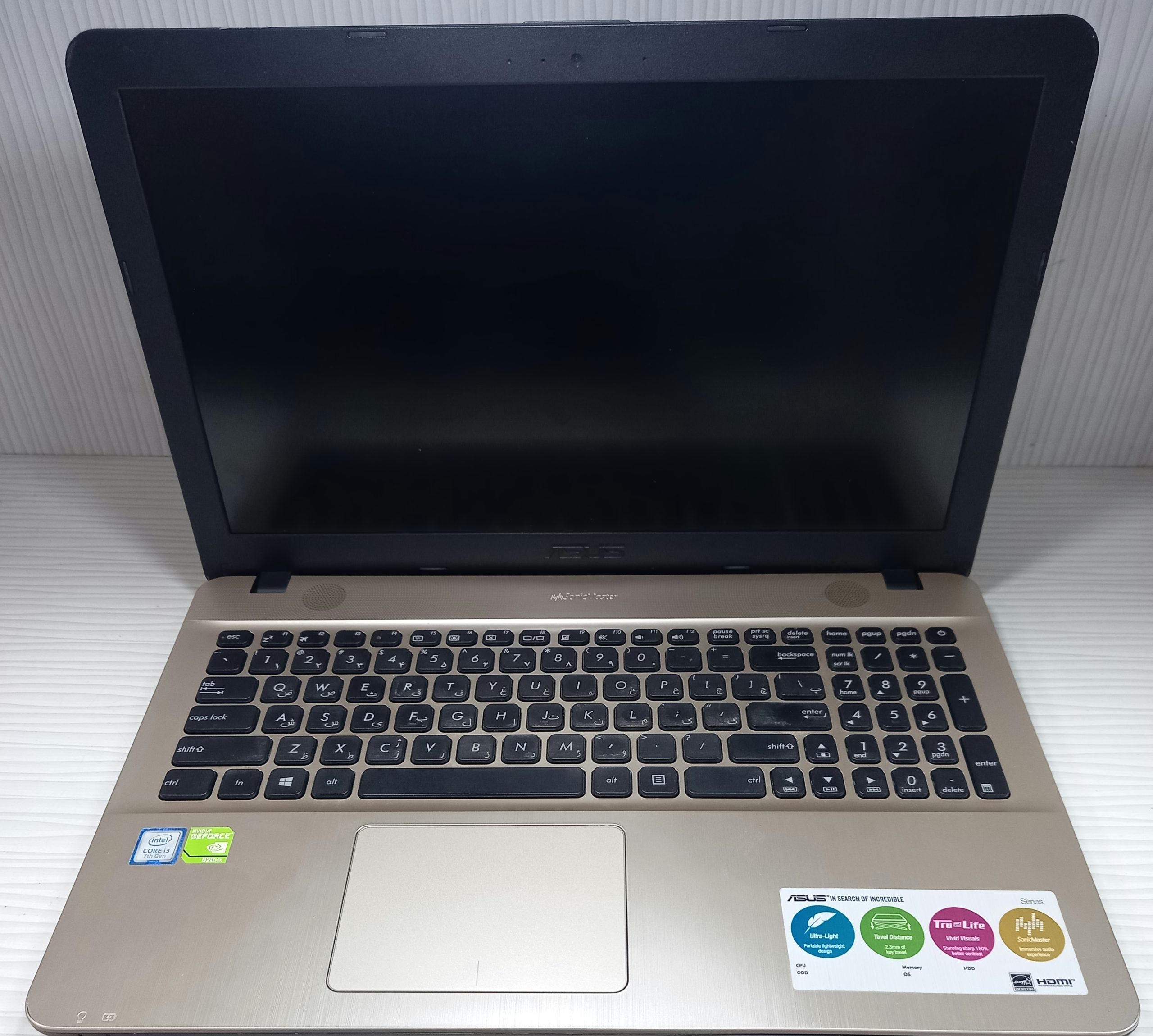 لپ تاپ استوک ASUS X541UV i3 7100U 4 1 2 920MX FHD