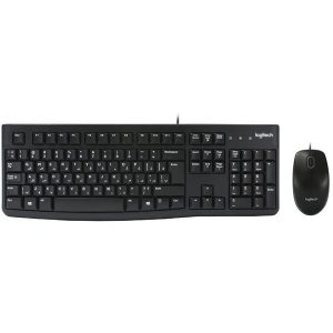 کیبورد و ماوس با سیم لاجیتک مدل MK120 اصلی