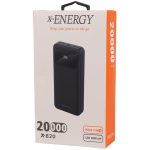 پاور بانک فست شارژ ایکس انرژی X-820 PD 22.5W ظرفیت 20000 میلی آمپر ساعت