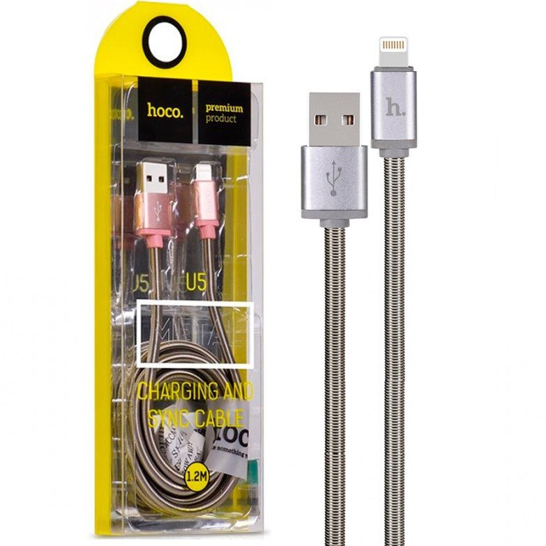 کابل تبدیل USB به لایتنینگ هوکو مدل U5 طول 1.2 متر