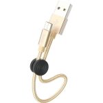 کابل شارژر MICRO هوکو 25سانتی‌متر مدل X35 رنگ طلایی